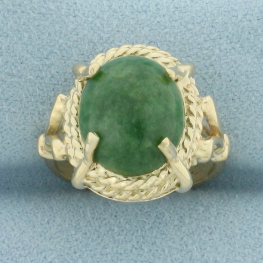 Jade Ring in 10k Yellow Gold (1 of 4)