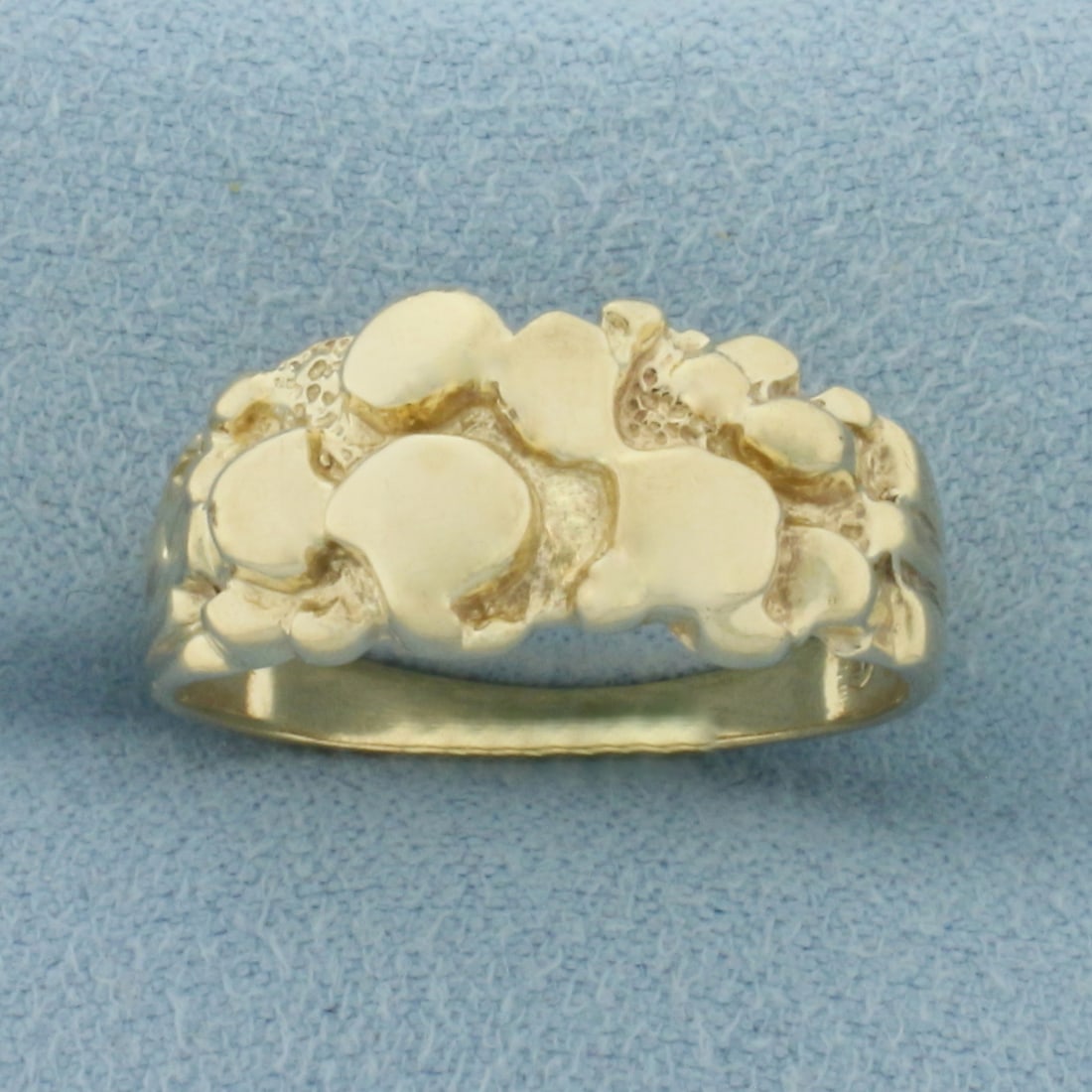 Gold Nugget Ring in 10k Yellow Gold