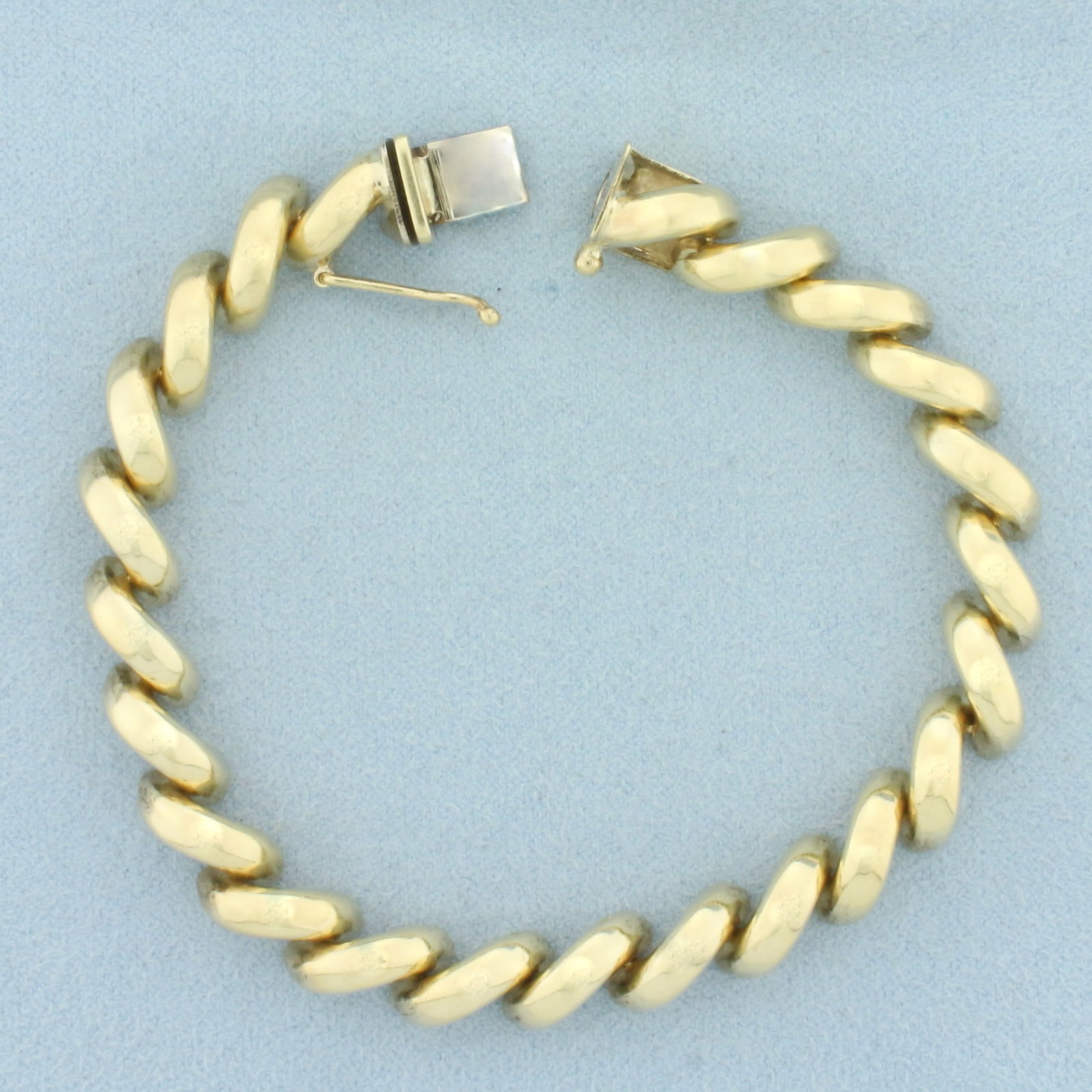 San Marco Macaroni Link Bracelet in 14k Yellow Gold