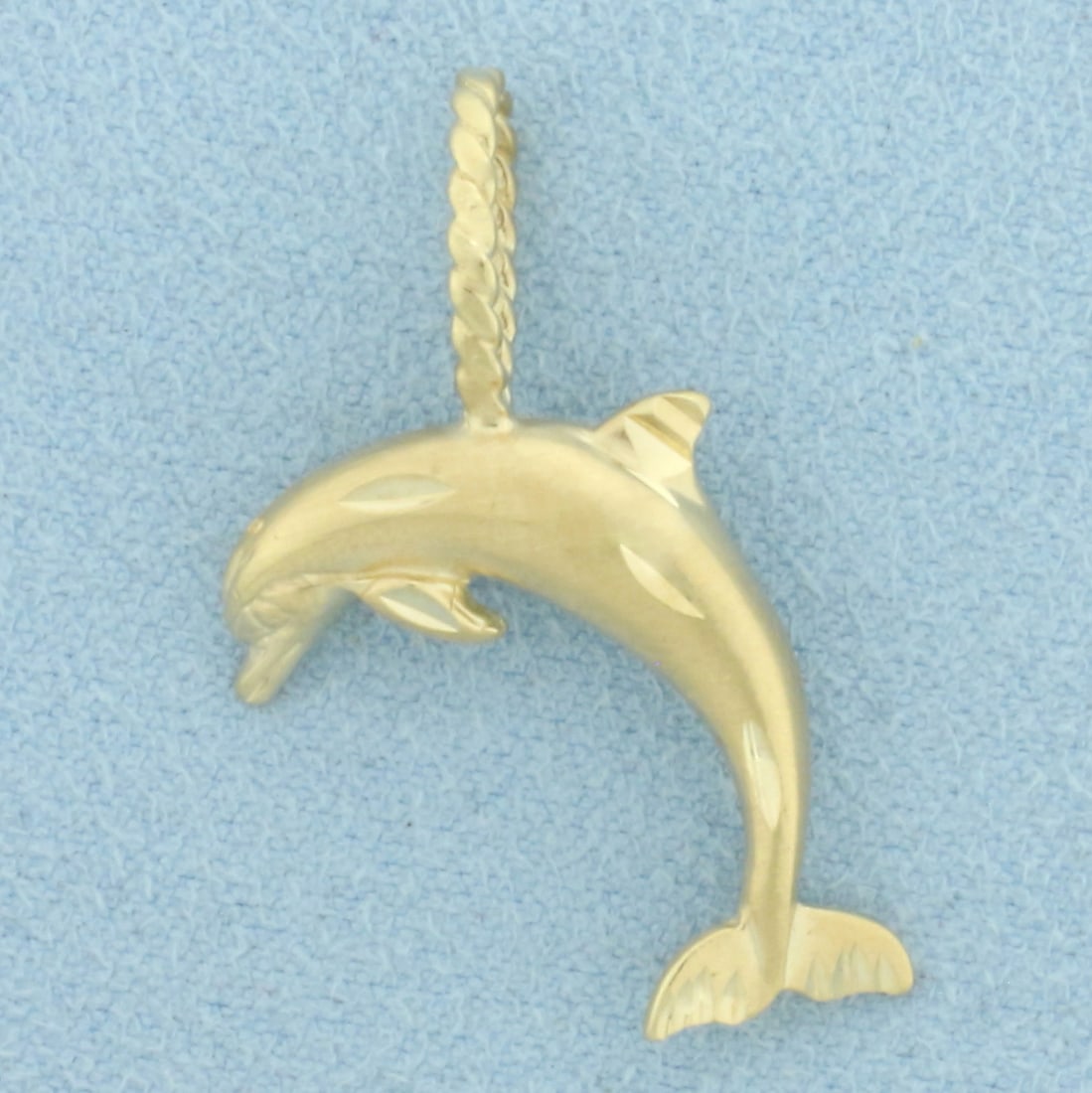 Dolphin Pendant in 14k Yellow Gold