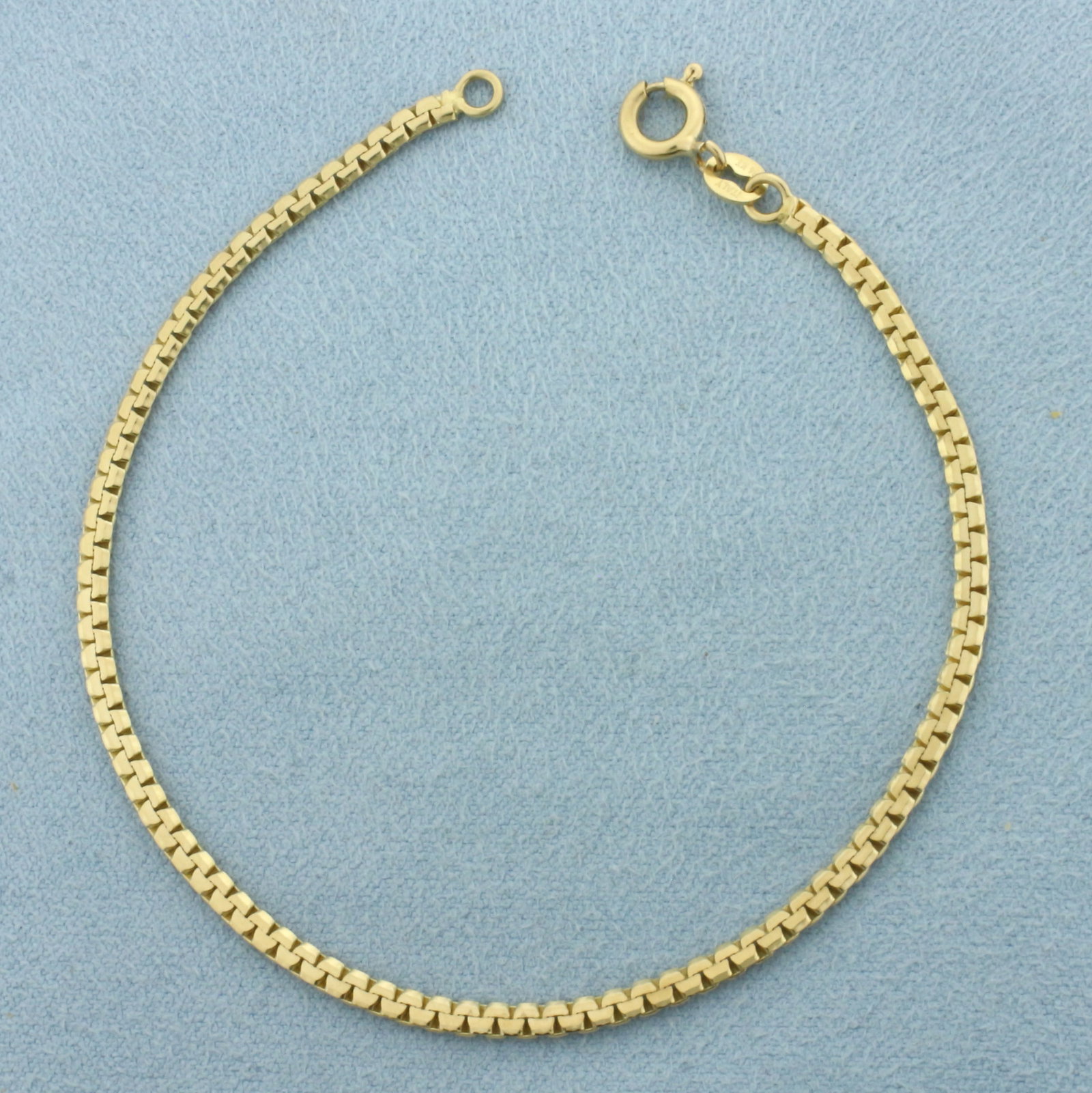 Italian Boston Link Bracelet in 14k Yellow Gold