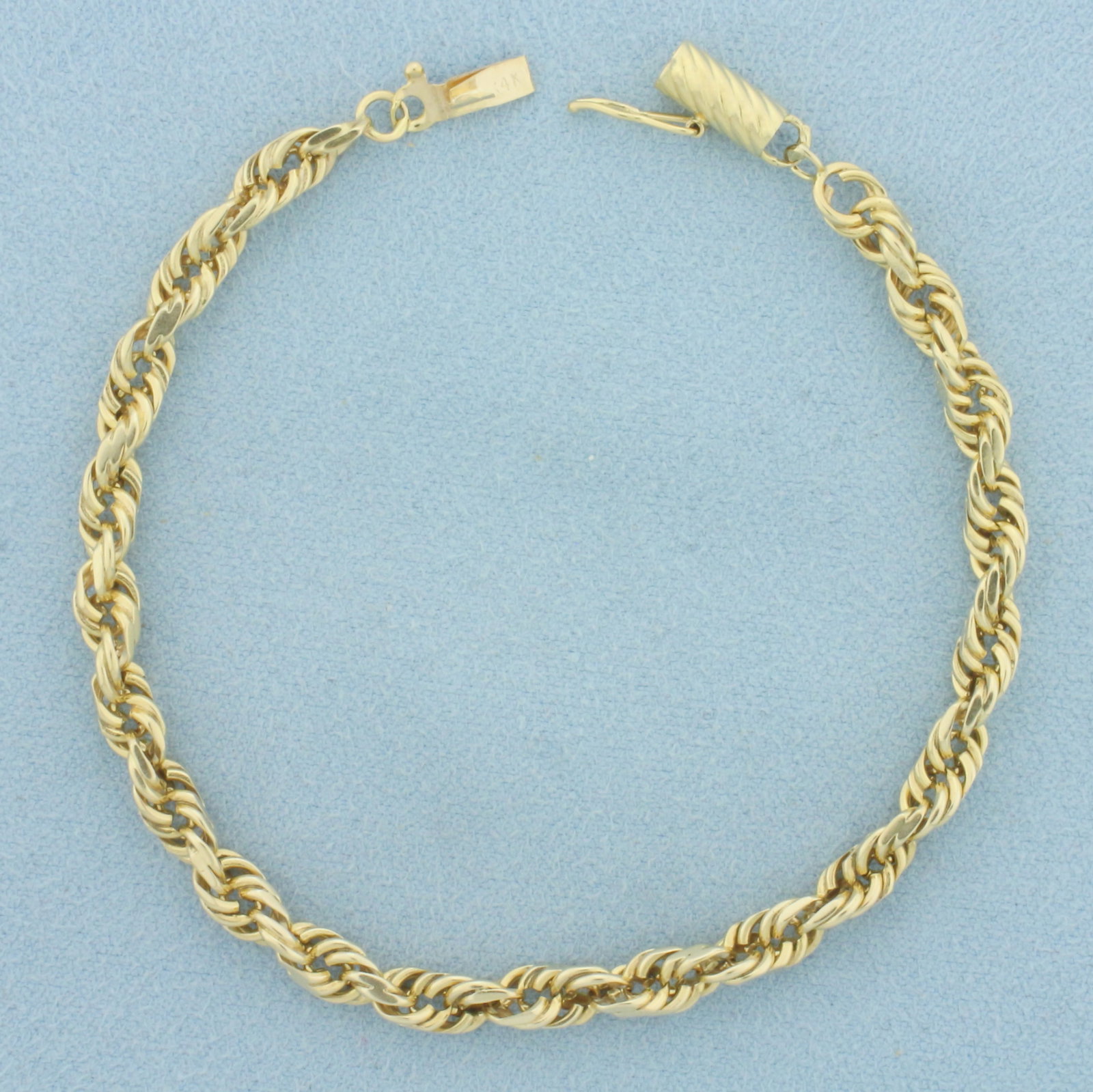 Rope Link Bracelet in 14k Yellow Gold