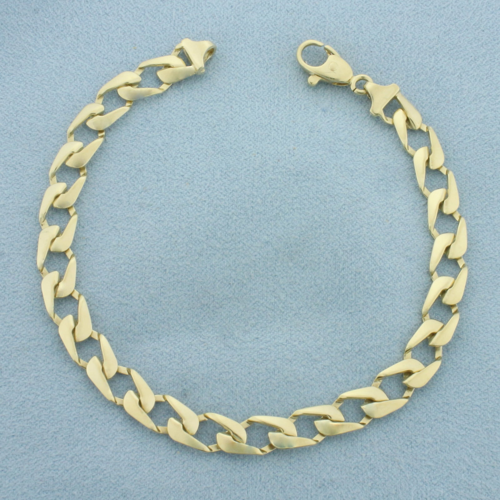 Designer Curb Link Bracelet in 14k Yellow Gold