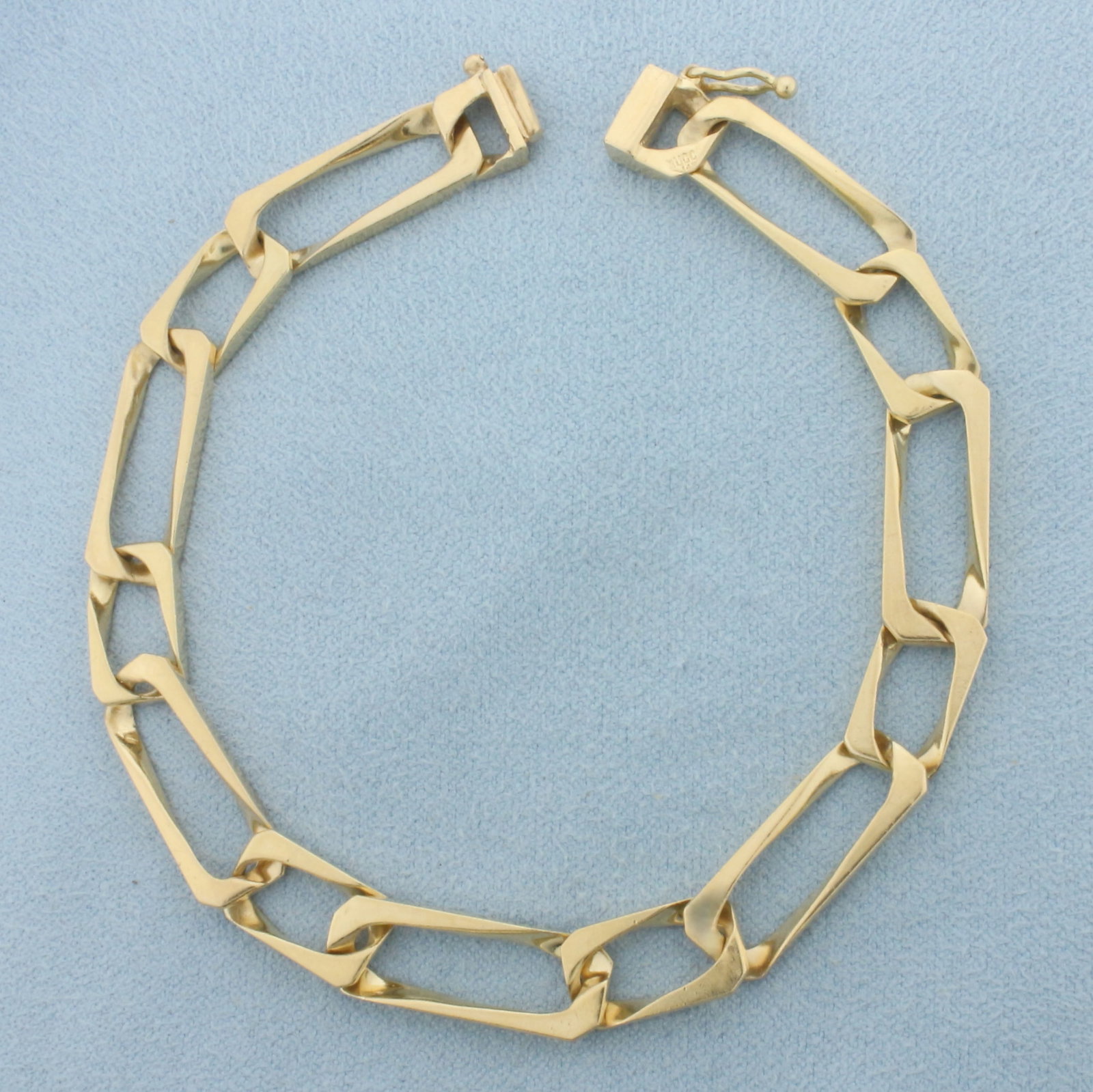 Paperclip Link Bracelet in 14k Yellow Gold