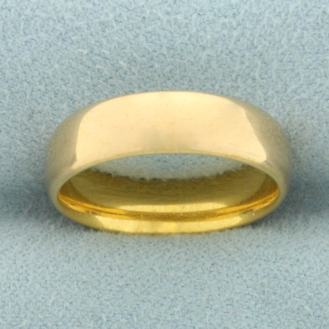 Womens Antique Wedding Band Ring in 22k Yellow Gold: In 22k yellow gold with rose undertone. 5.4mm wide. Size: 6. 7.2g