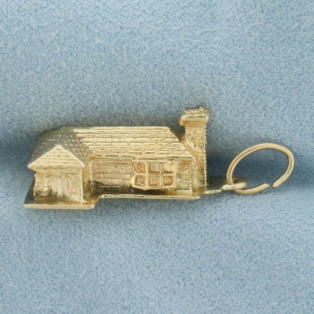 3D House Home Charm in 14k Yellow Gold (1 of 5)