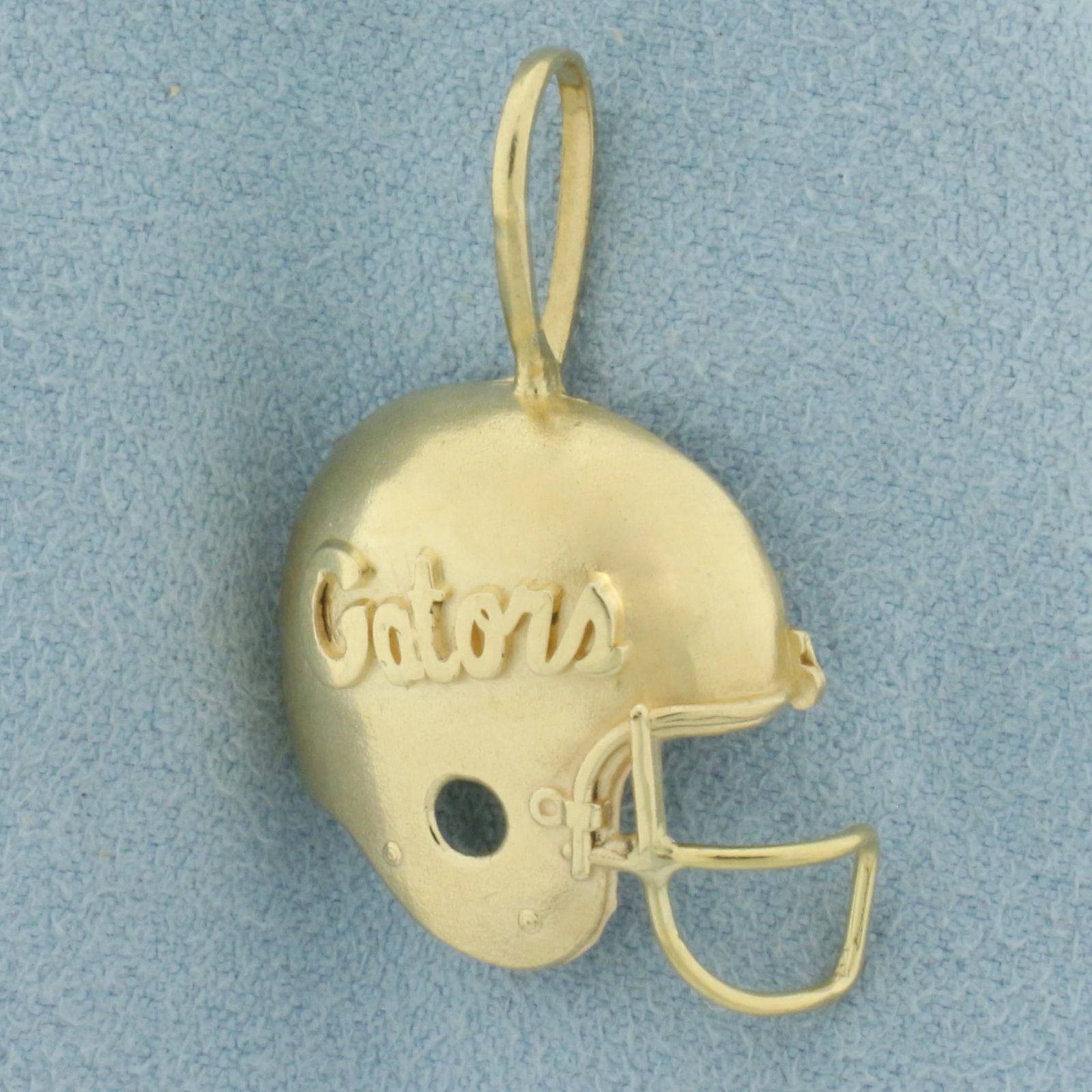 University of Florida Gators Football Helmet Pendant in 14k Yellow Gold