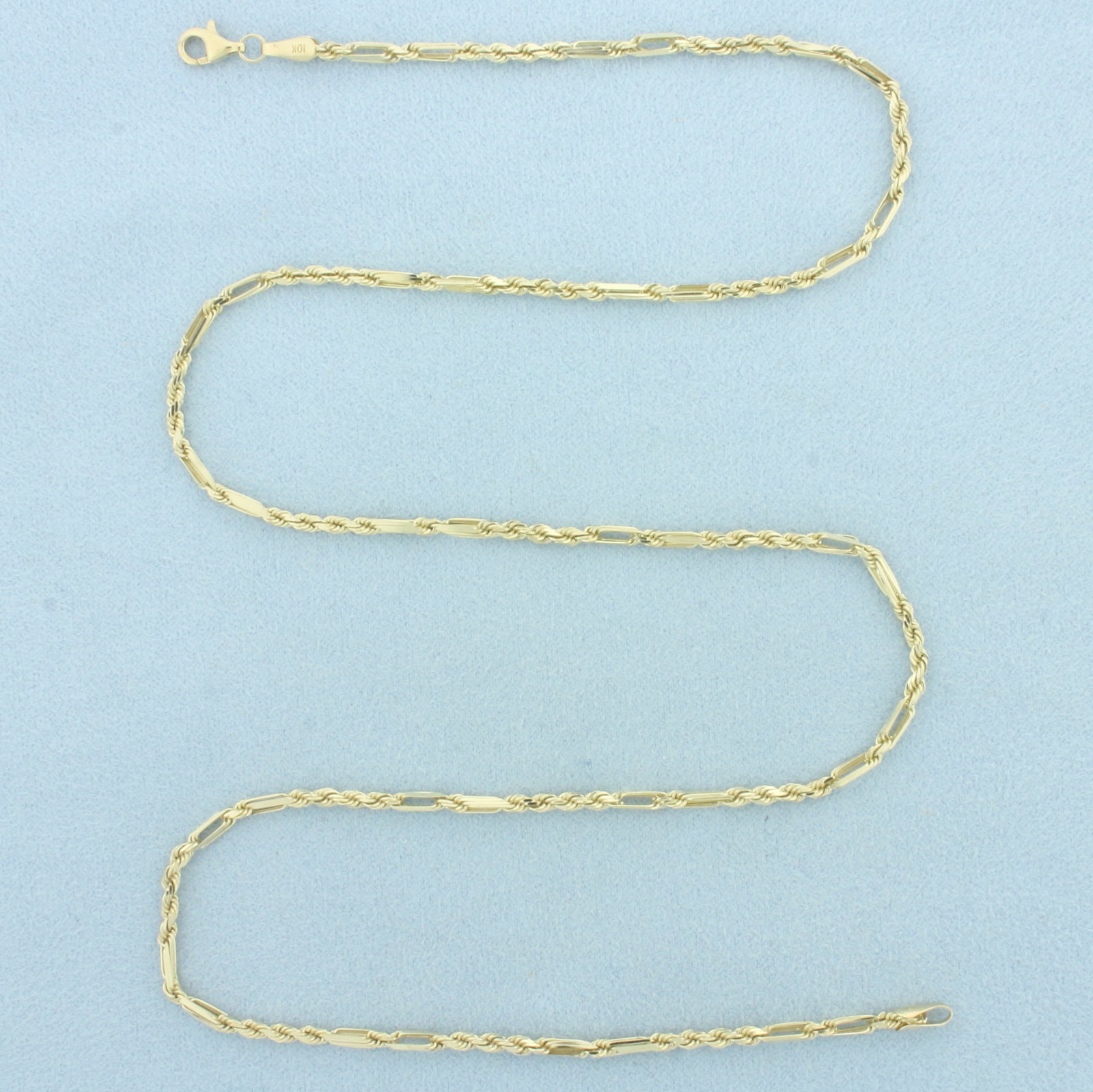 20 Inch Milano Link Chain Necklace in 10k Yellow Gold