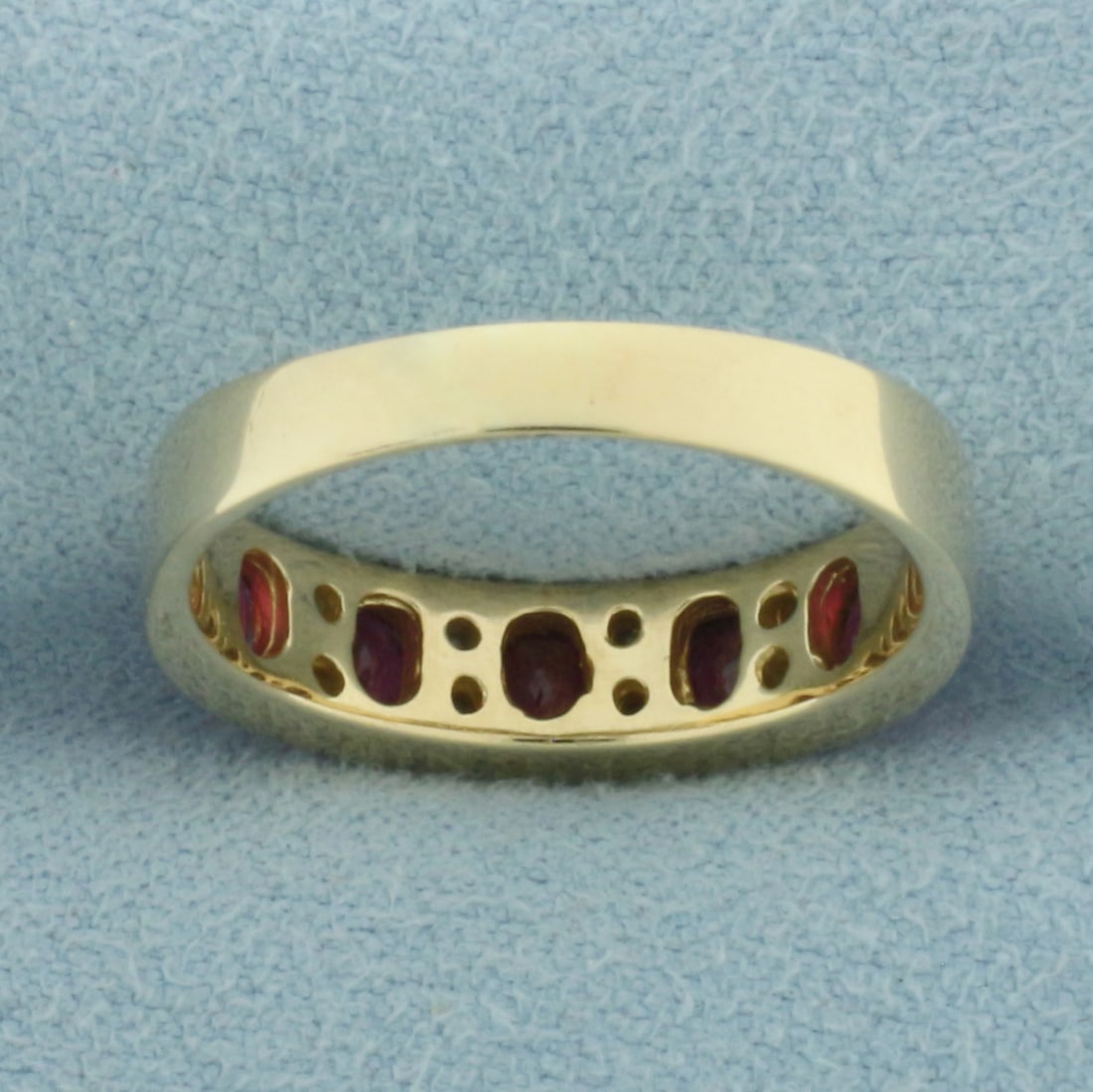 Ruby And Diamond Ring in 14K Yellow Gold - 4