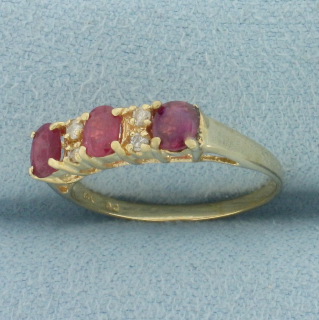 Ruby and Diamond Ring in 14K Yellow Gold - 2