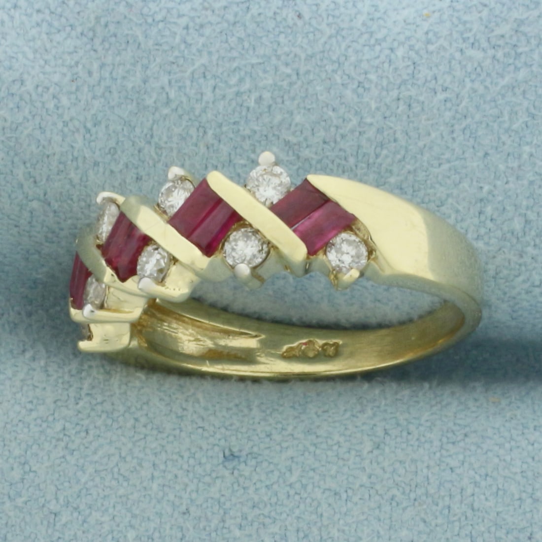 Ruby and Diamond Ring in 14K Yellow Gold - 2