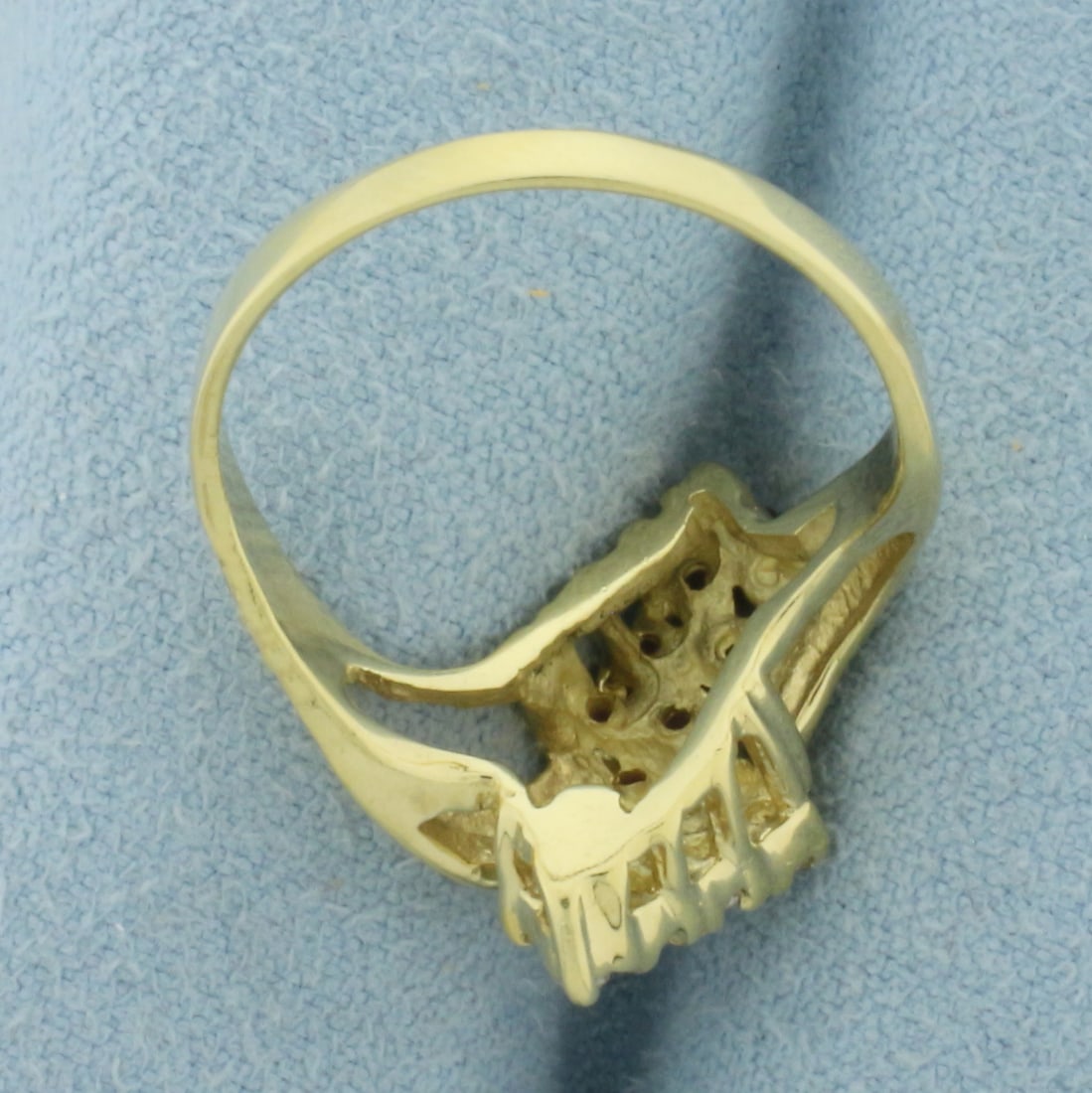 Ruby and Diamond Bypass Ring in 18k Yellow Gold - 4