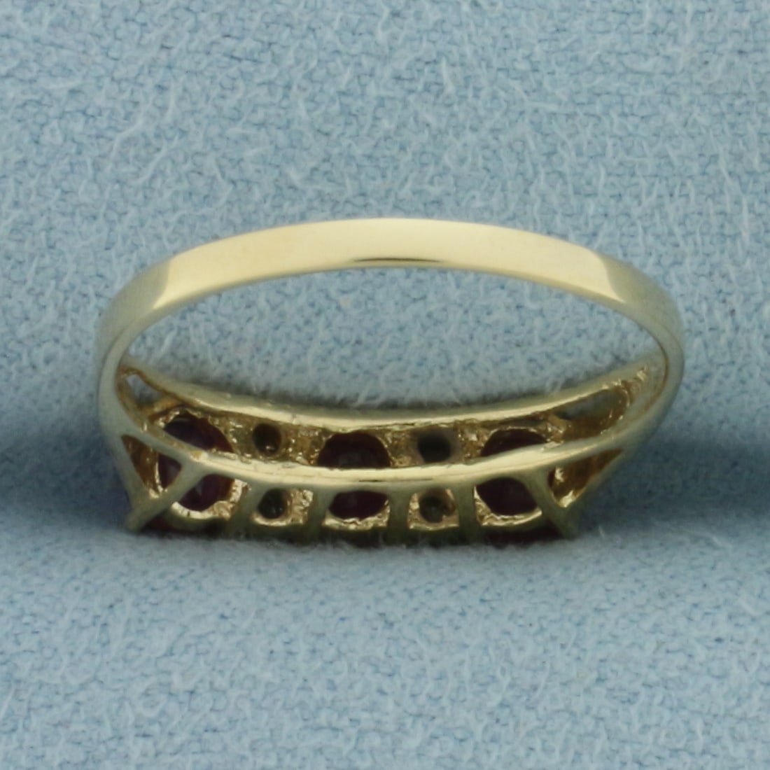 Ruby and Diamond Ring in 14K Yellow Gold - 4