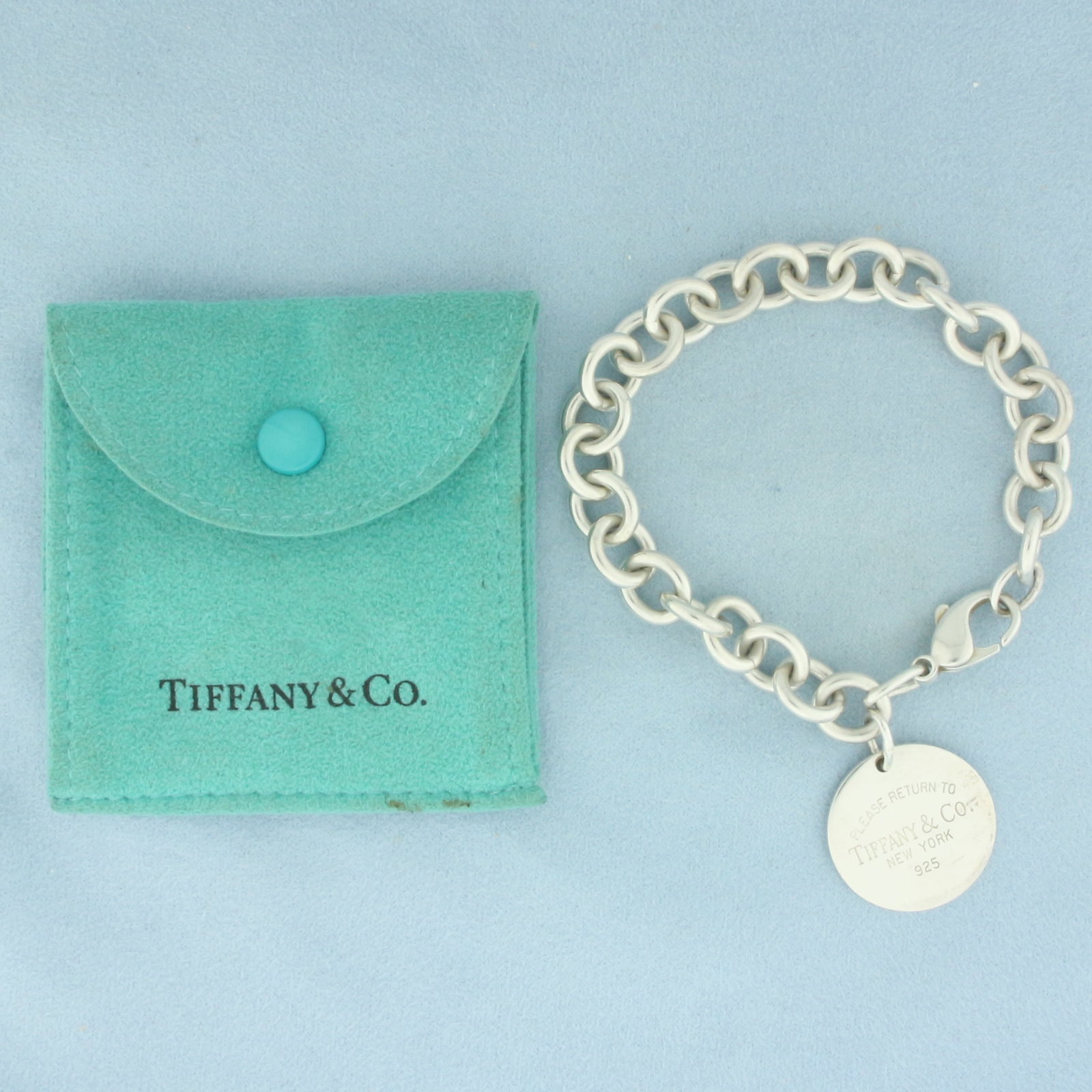 Tiffany and Co. Circle Tag Return to Tiffany Bracelet in Sterling Silver (1 of 3)