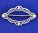 Vintage 14K White Gold Pin