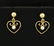 Seed Pearl Dangle Heart Earrings