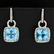 Blue Topaz Dangle Earrings