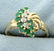 Natural Emerald and Diamond Ring