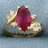 Ruby & Diamond Pinky Ring