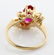 Ruby & Diamond Pinky Ring - 4