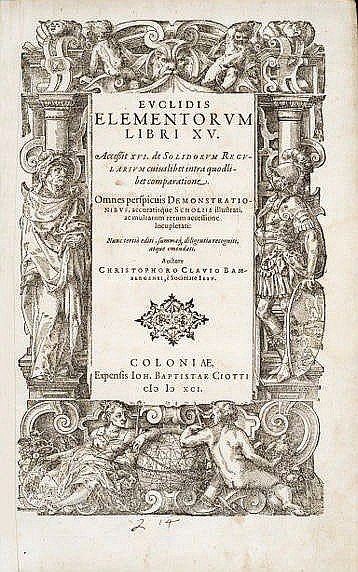 EUCLIDES. Euclidis Elementorum Libri XV. (1 of 1)