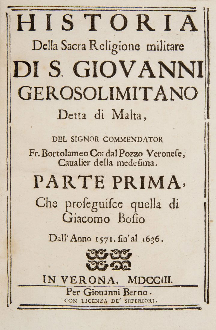 [Malta] Knights of Malta DEL POZZO.  Historia (1 of 2)