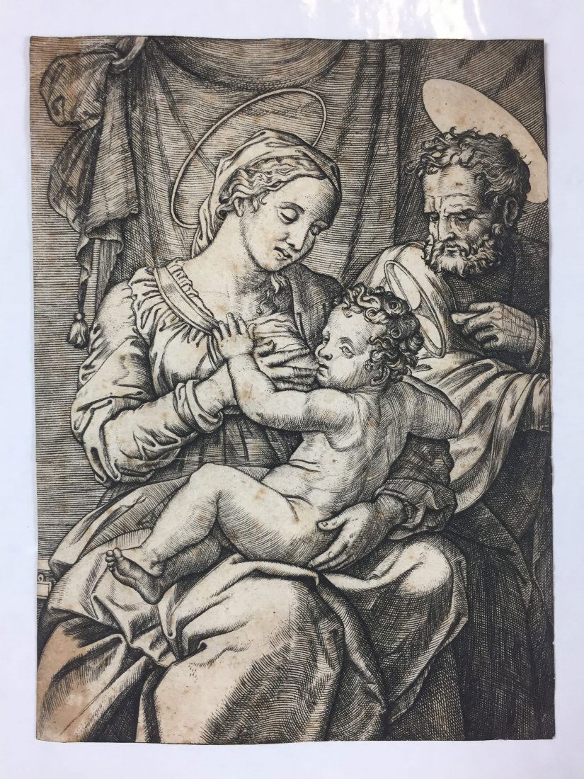 RAIMONDI. La Madonna allatta Gesù bambino. (1 of 1)