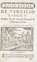 Virgil Works of 16th century. VIRGILIO. L’Opere...