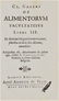 Medicine and Dietetics. GALENUS. De Alimentorum...