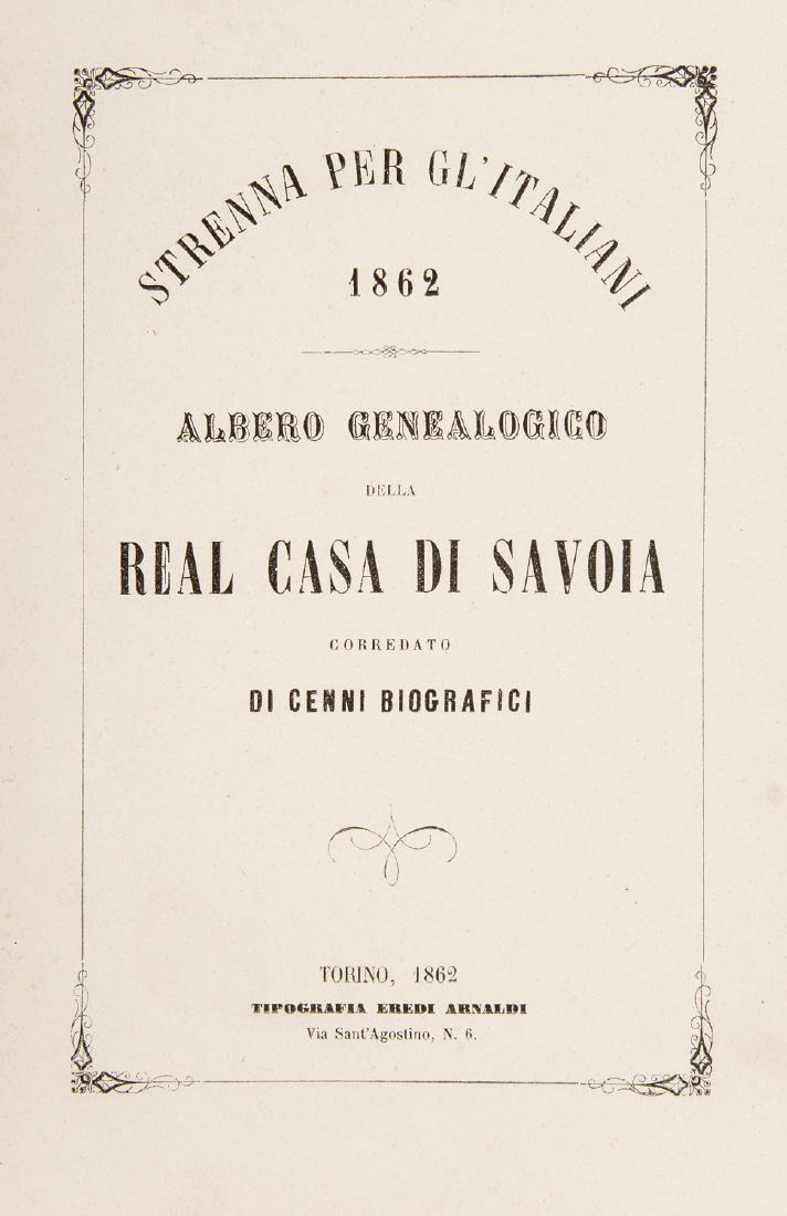 Savoia. Strenna per gli italiani: albero genealogico... (1 of 1)