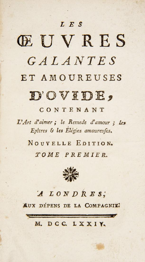 Ovidius elegant edition. Les oeuvres galantes... (1 of 1)