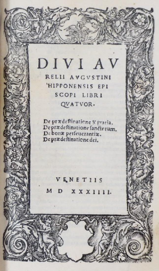 5 Rare Works of Augustinus of 16th century. (1 of 1)