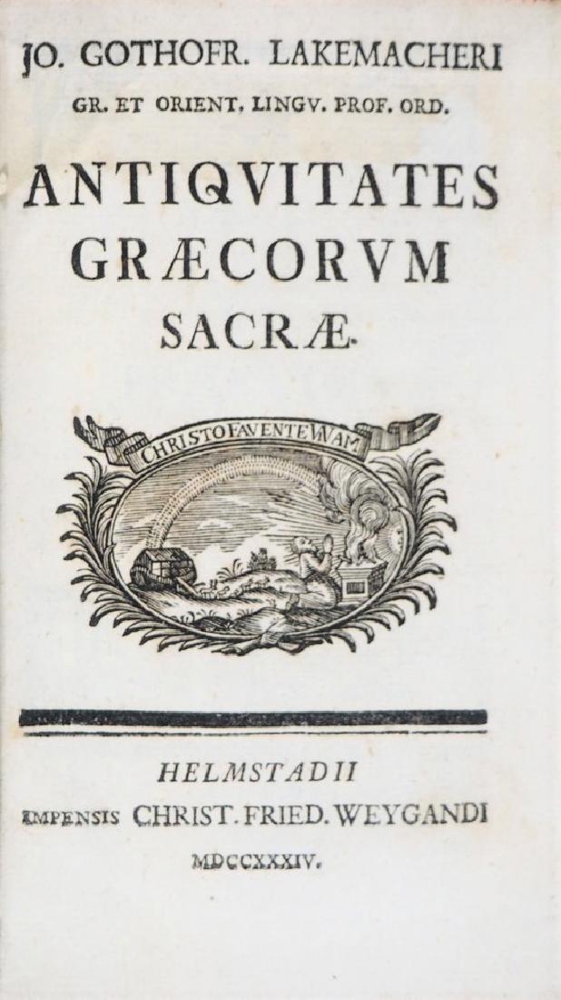 Greek antiquities. LAKEMACHER. Antiquitates Graecorum. (1 of 1)
