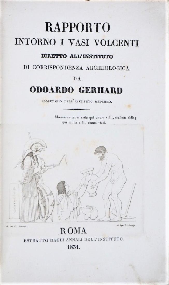 Etruscan Archeology. GERHARD. Rapporto intorno i vasi.. (1 of 1)
