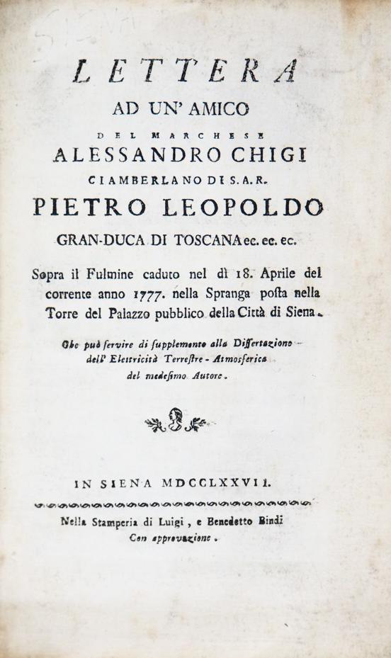 Lightning Rod Chigi Lettera Ad Un Amico Feb 15 18 Bado E Mart Auctions In Italy