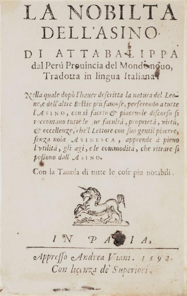 Popular comedy set in America in XVI cent. BANCHIERI. (1 of 1)