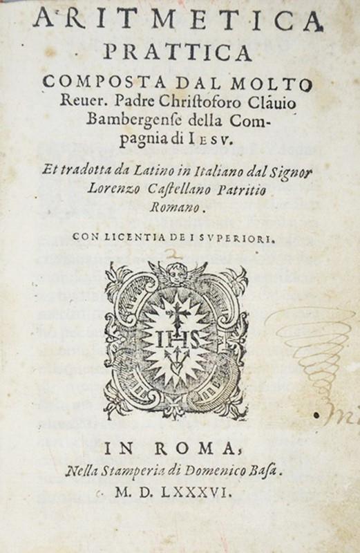 Mathematics. CLAVIUS. Aritmetica prattica. (1 of 1)
