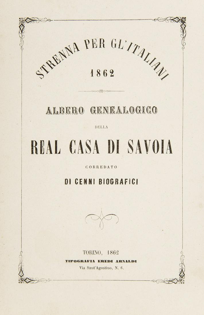 Savoy Family. Strenna per gli italiani: albero (1 of 1)