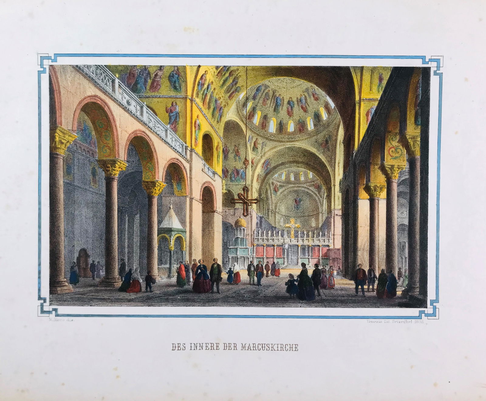 Venice. MORO. Two splendid lithographs in contemporary (1 of 2)