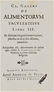 Medicine and Dietetics. GALENUS. De Alimentorum...
