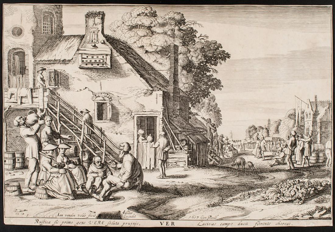 The Four Seasons. VAN DE VELDE. Le quattro stagioni. (1 of 4)