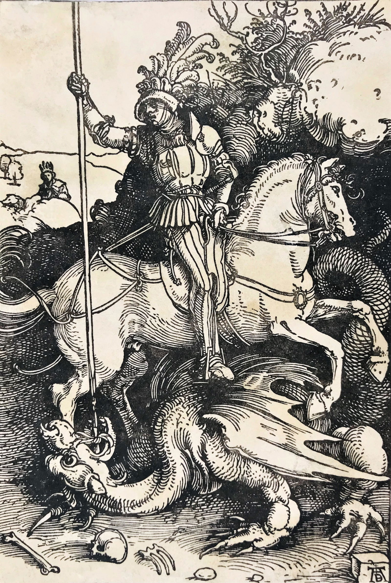 DURER. Saint George slaying the dragon. (1 of 1)