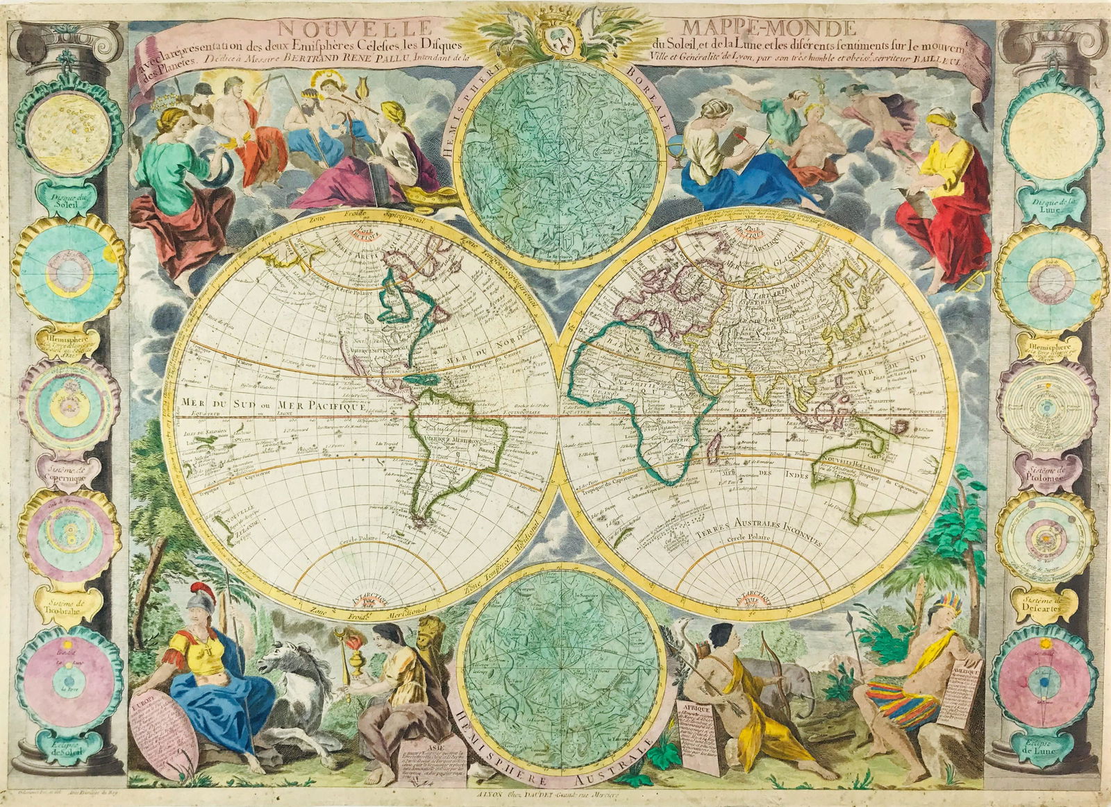 Globe. BAILLEUL. Nouvelle mappe-monde avec la repré (1 of 1)