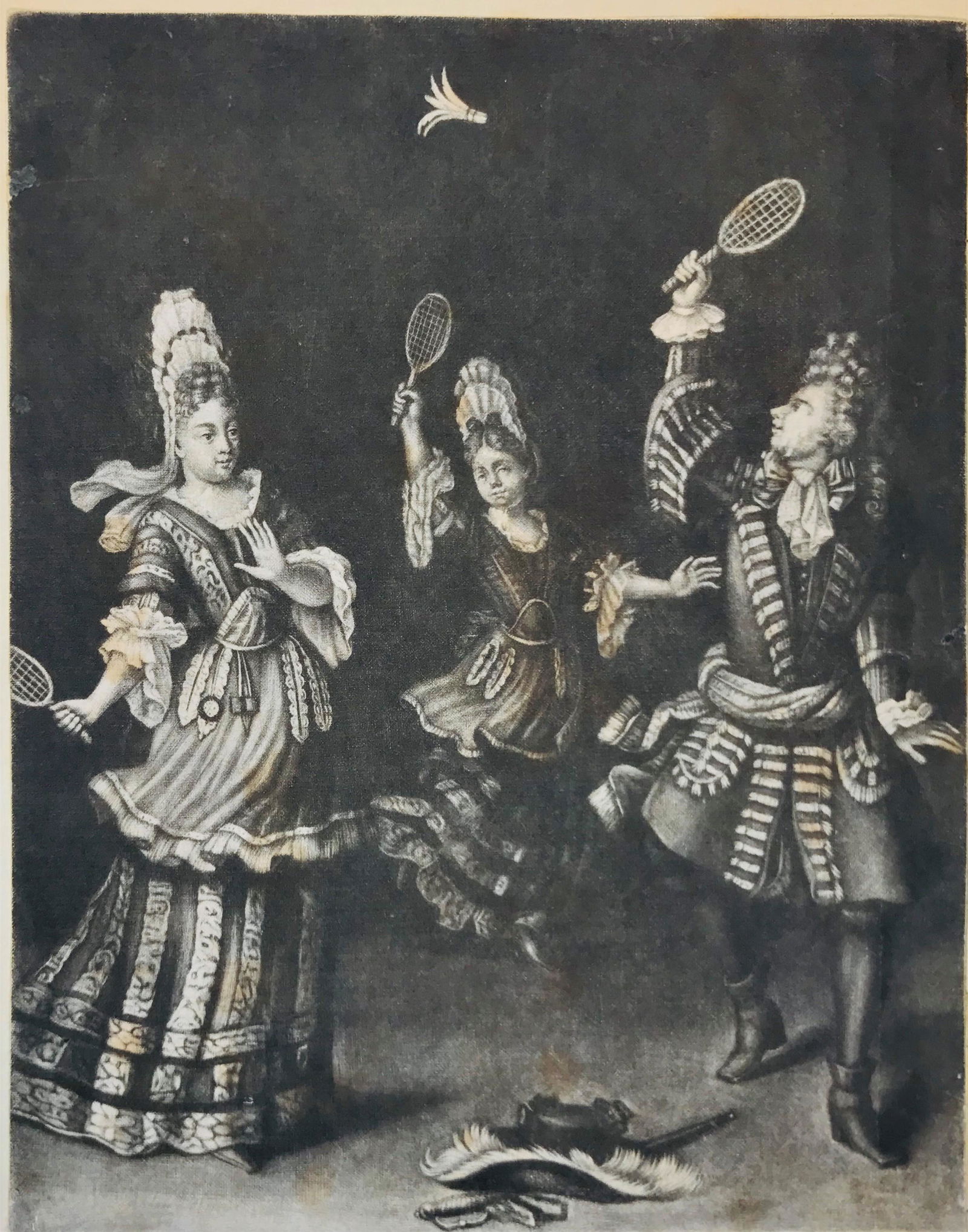 HAID - ELIAS. Satirical print. Badminton game, Fashion, (1 of 1)