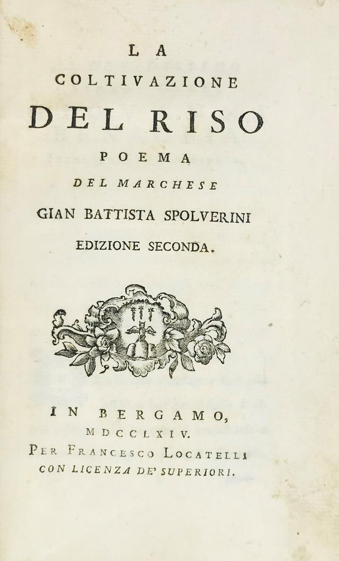 Poem. SPOLVERINI. La coltivazione del riso. (1 of 1)