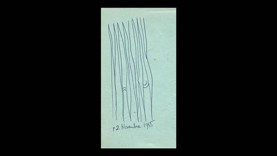 Autograph. Pierre PUVIS DE CHAVANNES. Lettera autografa: Pierre PUVIS DE CHAVANNES(1824-1898) Lettera autografa a Jérôme Doucet, firmata.14 gennaio 1894 Carte-Lettre viaggiata. Una pagina in 8vo con il testo, 140 x110 mm. Sul retro indirizzo e aff