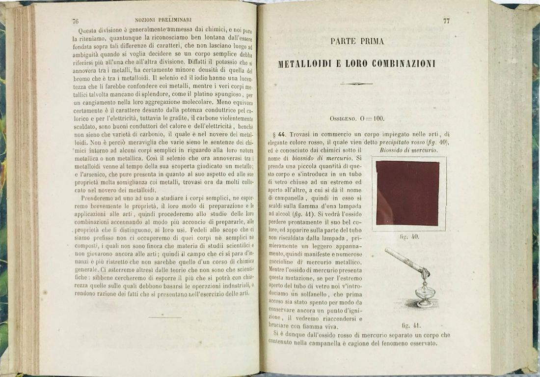 Chemistry. SOBRERO. Manuale di Chimica applicata alle Arti. (1 of 2)