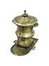 Russian SAMOVAR in silvered pewter with base tray, signed on the base &#8220;Samovych Brother in