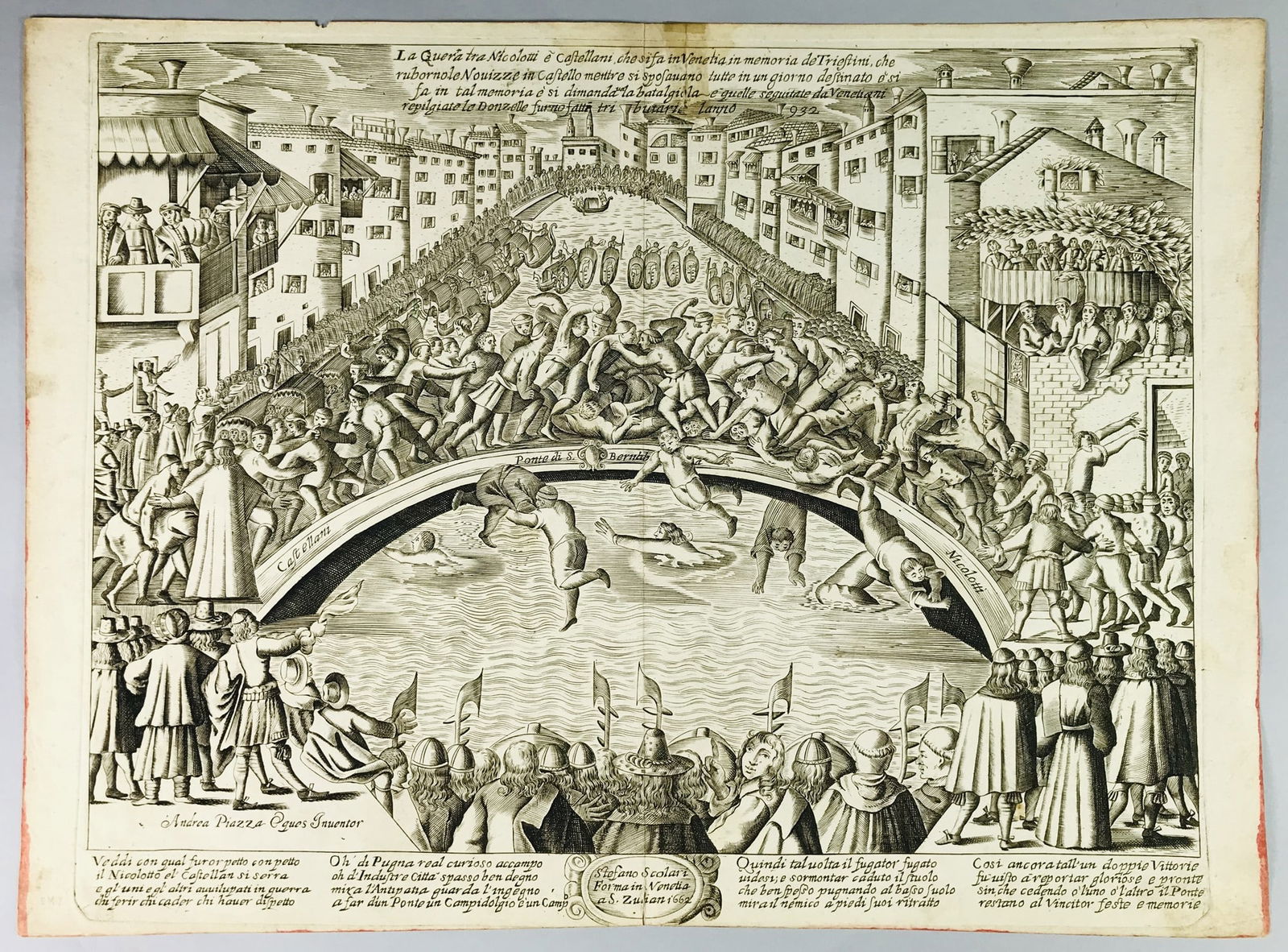 SCOLARI. La Guerra tra Nicolotti e Castellani. (1 of 1)