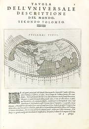 PTOLEMAEUS. Geografia cio&#232; descrittione universale della terra.